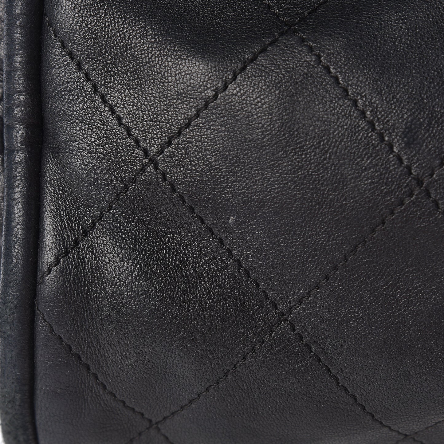 Lambskin Stitched Medium Ultimate Soft Tote Black
