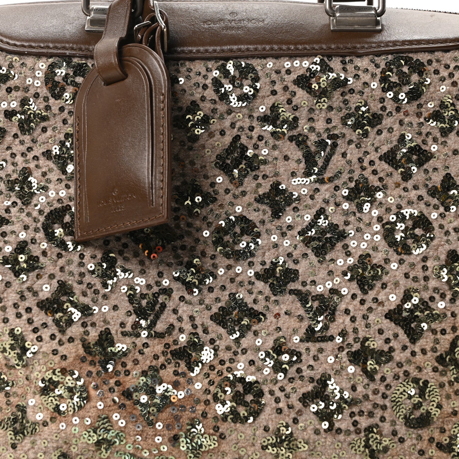 Louis Vuitton Sequin Monogram Sunshine Express Speedy Kaki 7 of 9