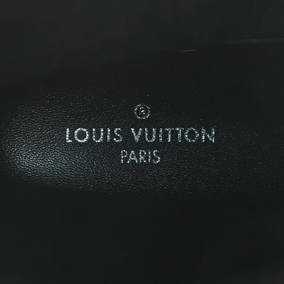 Louis Vuitton Rubber Embossed Monogram Drops Flat Half Boots 36 Black 7 of 8