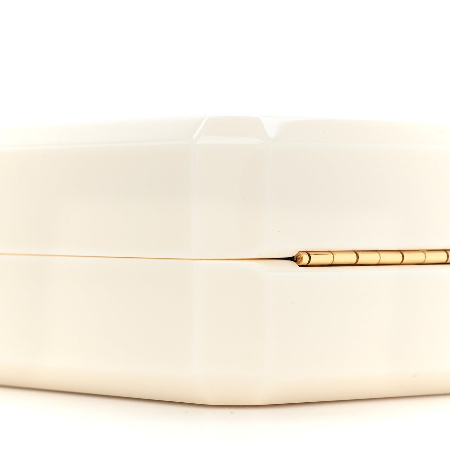 Plexiglass Perfume Bottle Clutch White Black
