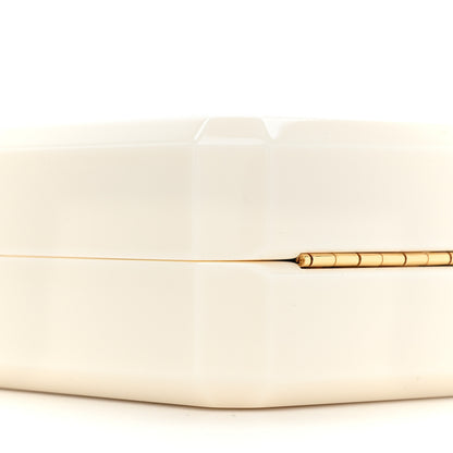 Chanel Plexiglass Perfume Bottle Clutch White Black 9 of 9