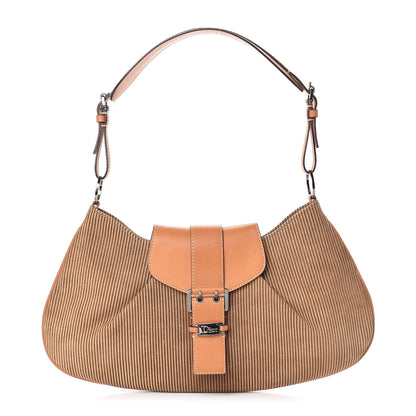 Christian Dior Suede Buckle Hobo Brown 1 of 10