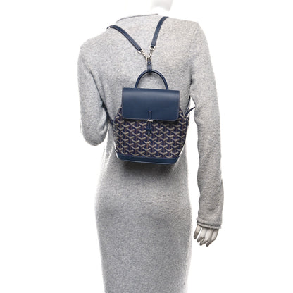 Goyard Goyardine Calfskin Mini Alpin Backpack Navy 2 of 10