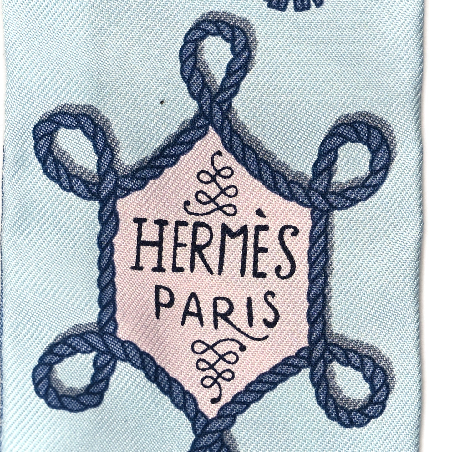 Silk Galons Et Brandebourg Twilly Ciel Ocean White