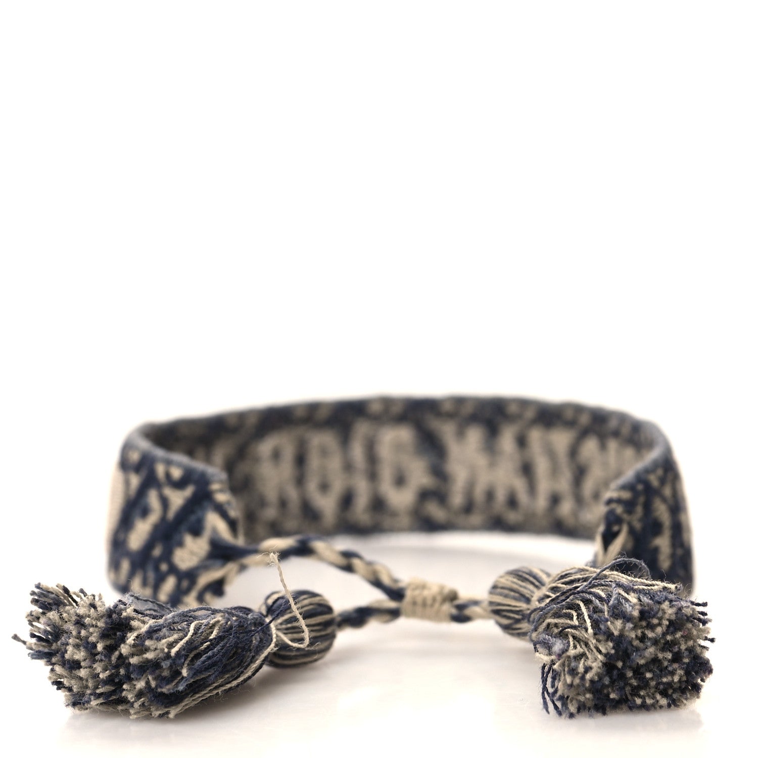 Christian Dior Woven Cotton J'Adior Friendship Bracelet Navy 3 of 3