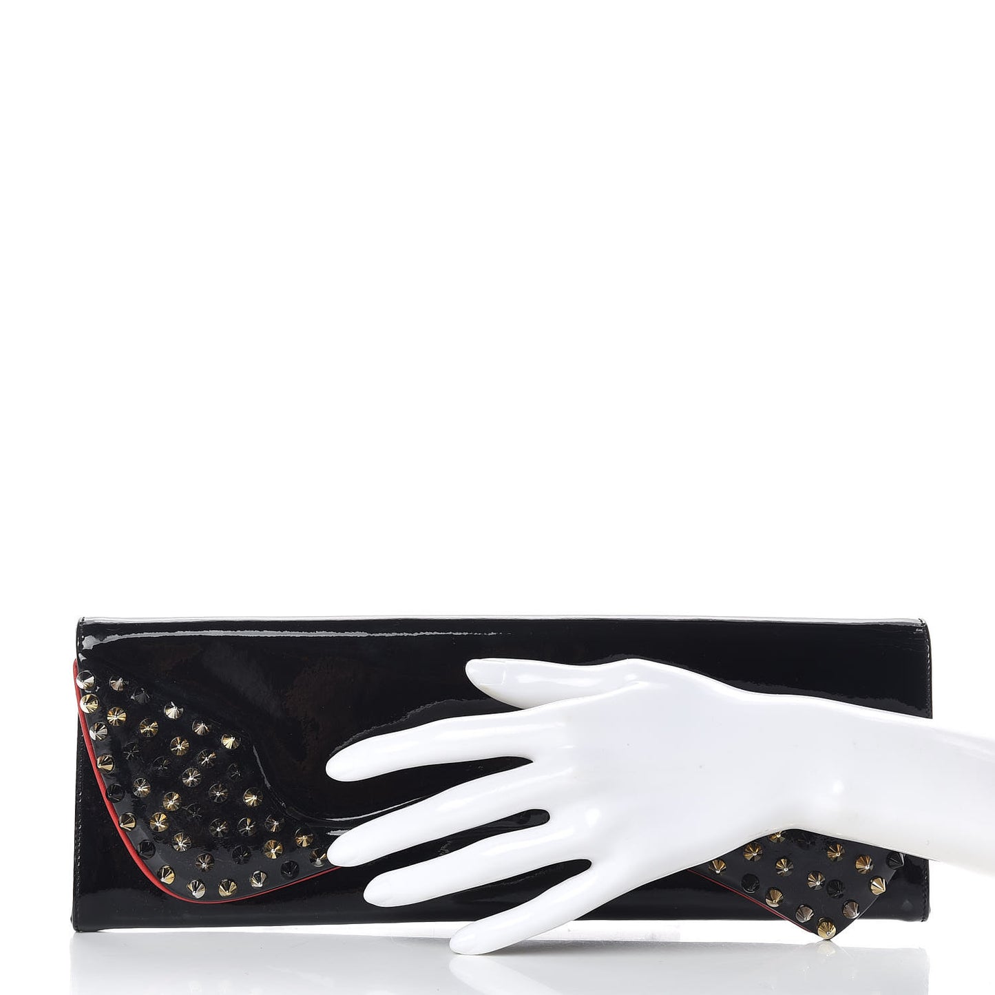 Patent Spikes Pigalle Clutch Black Mix