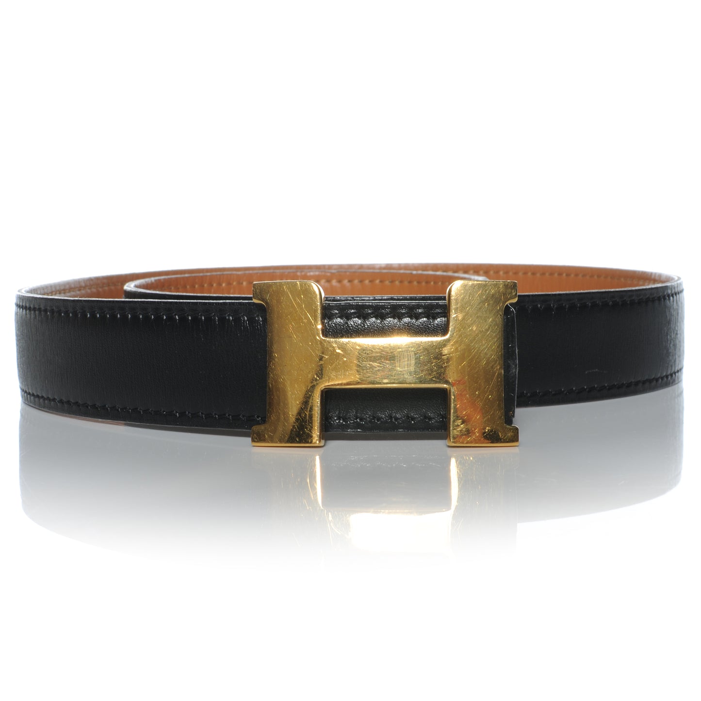 Box Chamonix Reversible Constance 24mm H Belt 74 Noir Natural