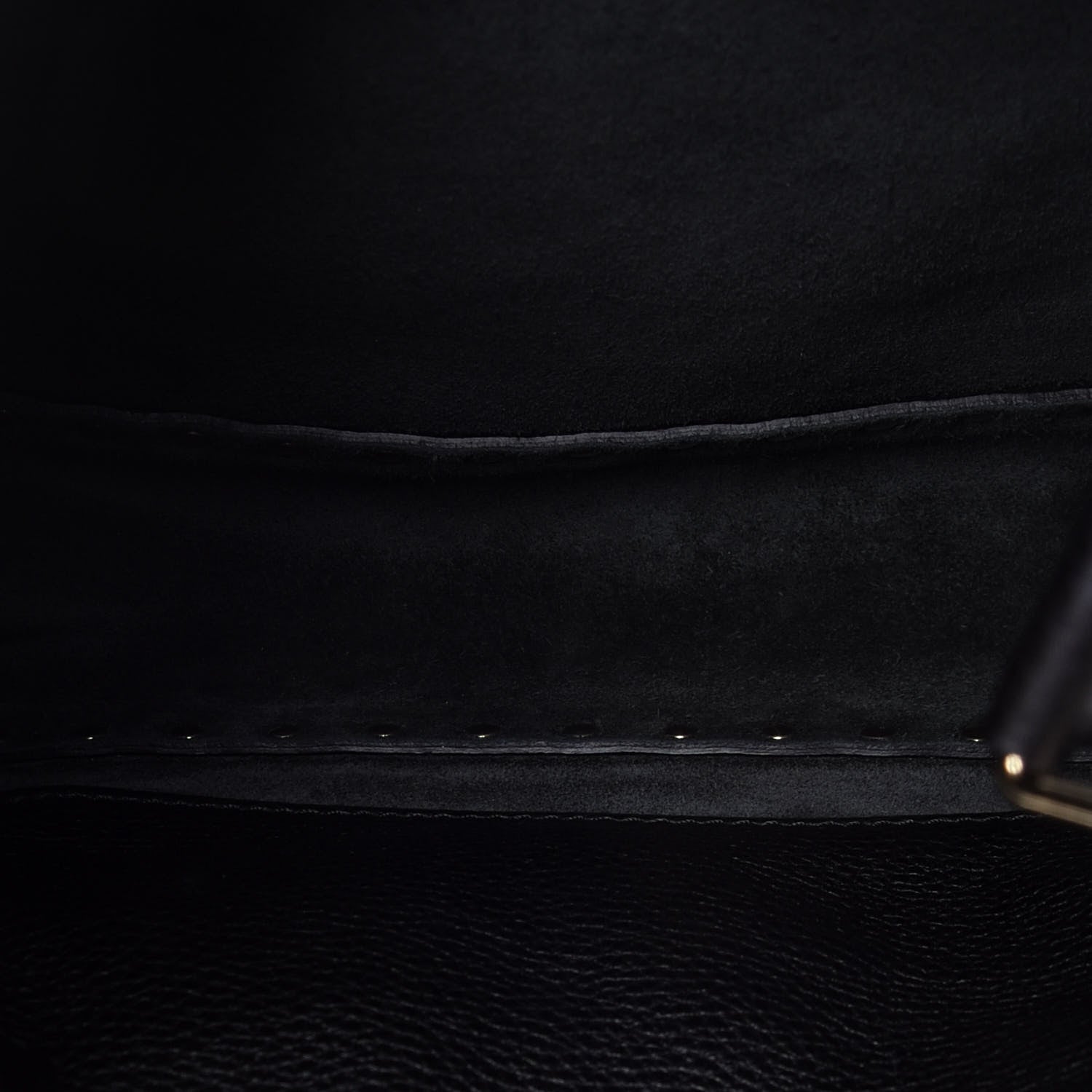 Valentino Garavani Pebbled Calfskin Small Rockstud Flip-Lock Messenger Bag Black 5 of 9