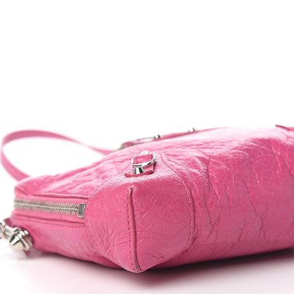 Balenciaga Agneau Arena Classic Silver Hardware XS Reporter Crossbody Rose Flamingo 8 of 11