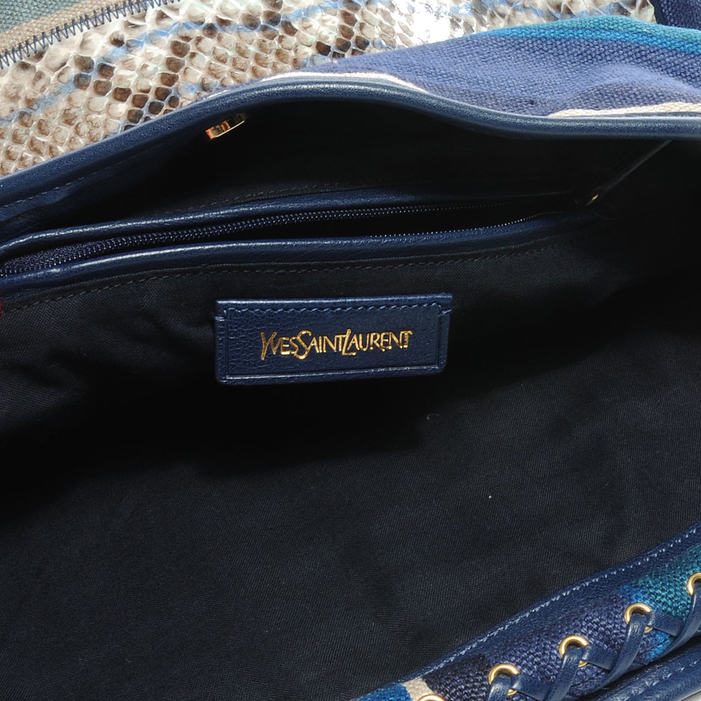 Canvas Snakeskin Roady Blue