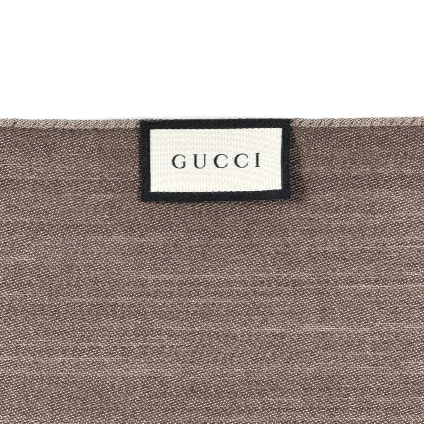 Wool Silk GG Monogram GGNat Scarf Rope Dark Brown
