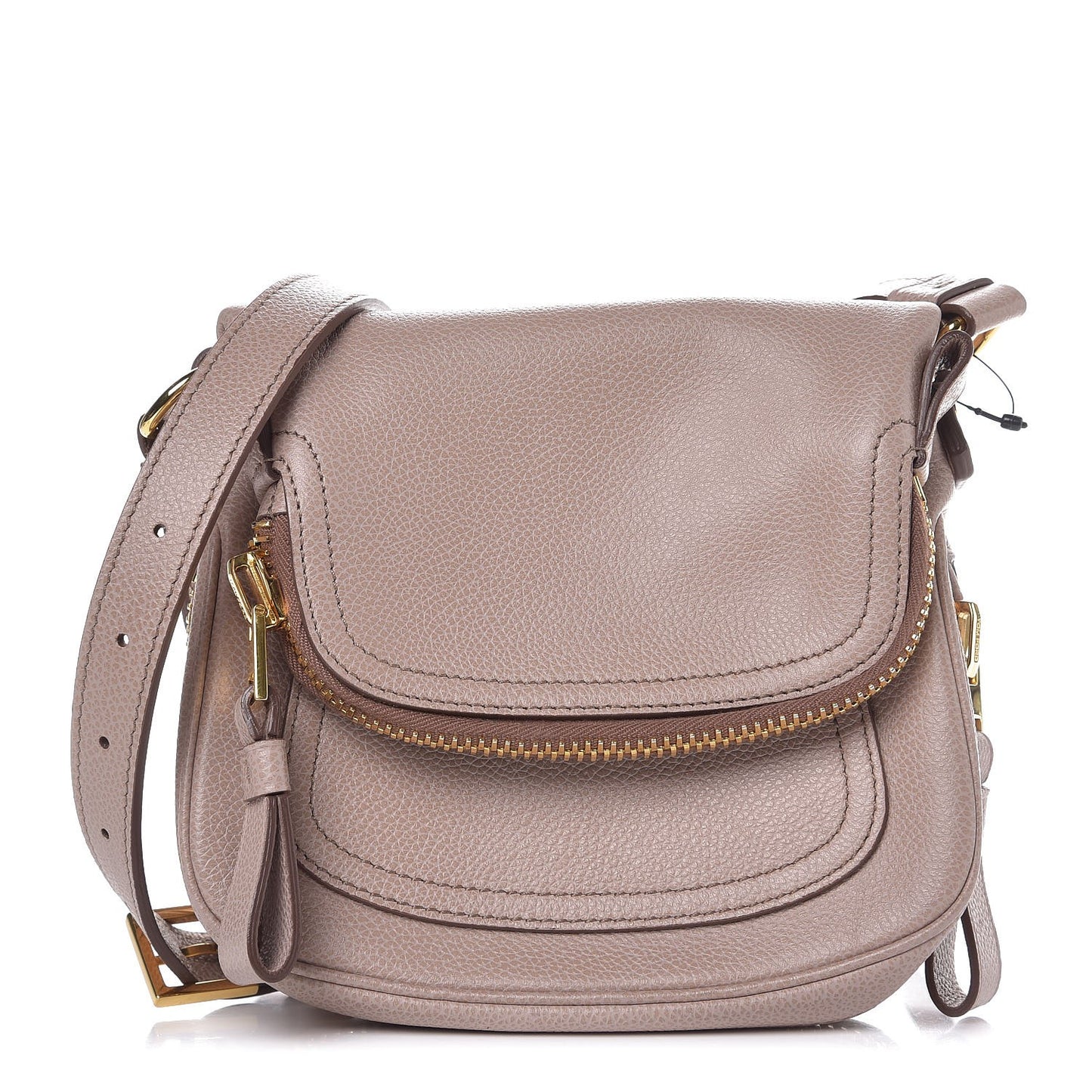 Pebbled Calfskin Jennifer Mini Crossbody Bag Blush Nude