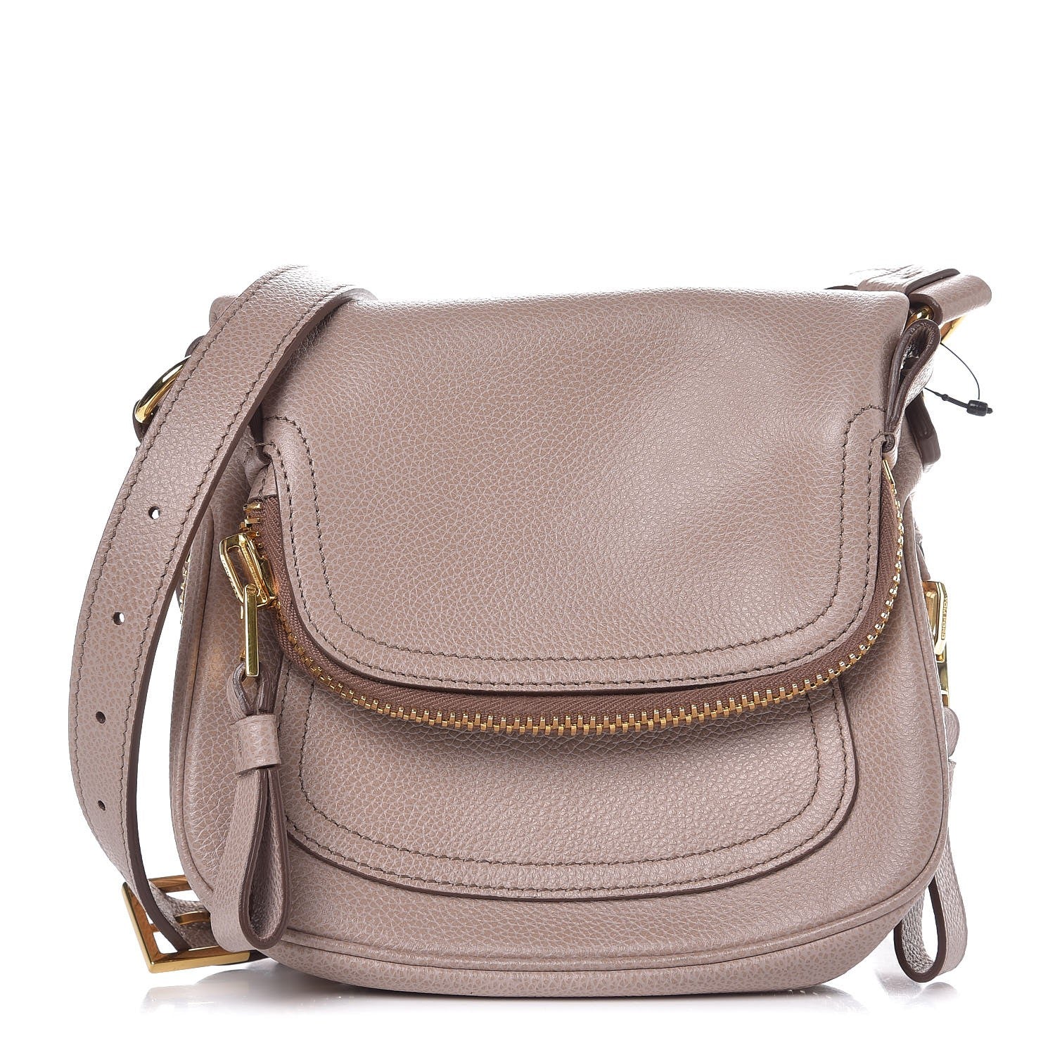Tom Ford Pebbled Calfskin Jennifer Mini Crossbody Bag Blush Nude 1 of 7
