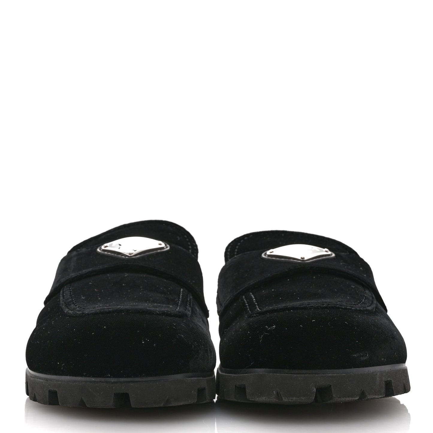 Velluto Triangle 20mm Flat Mules 37.5 Black