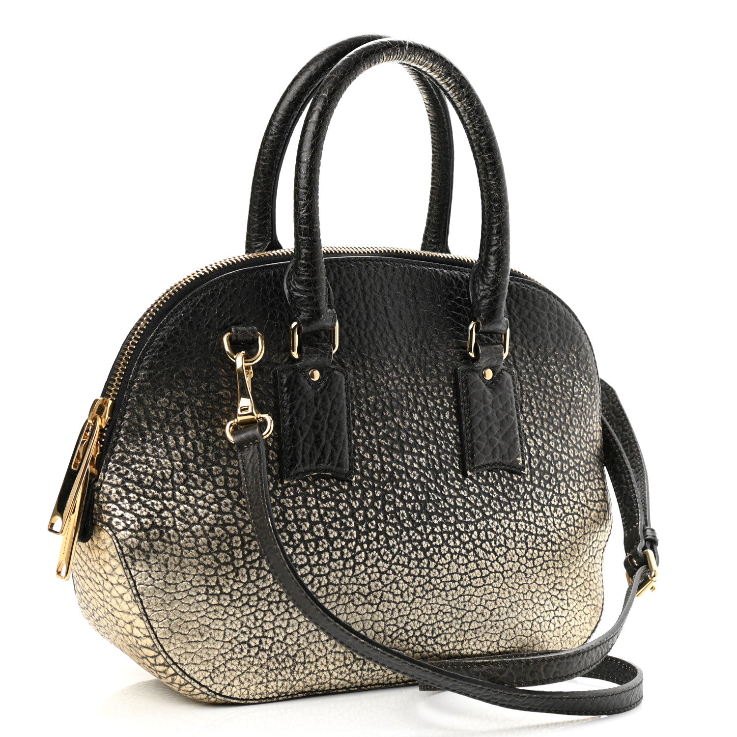 Burberry Heritage Grain Small Orchard Bowling Bag Black 2 of 7