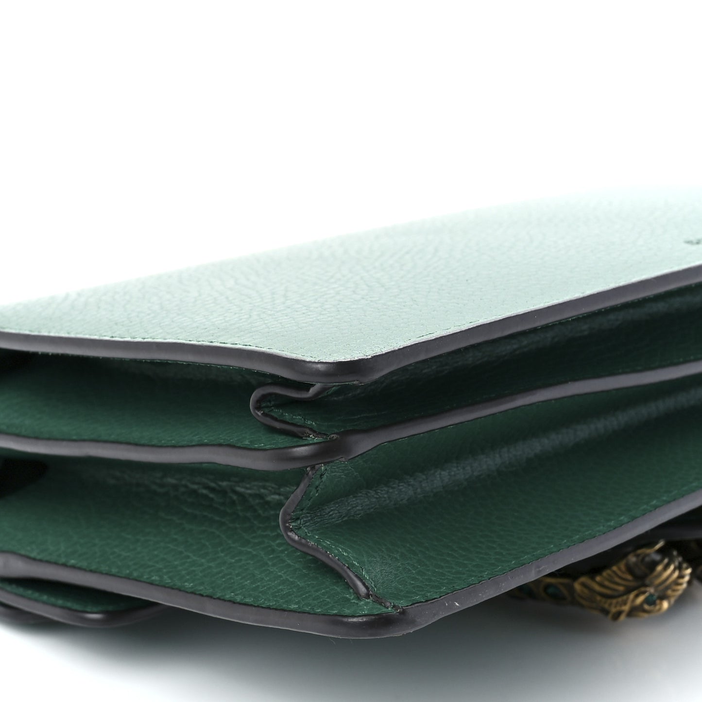 Pebbled Calfskin Small Dionysus Shoulder Bag Emerald