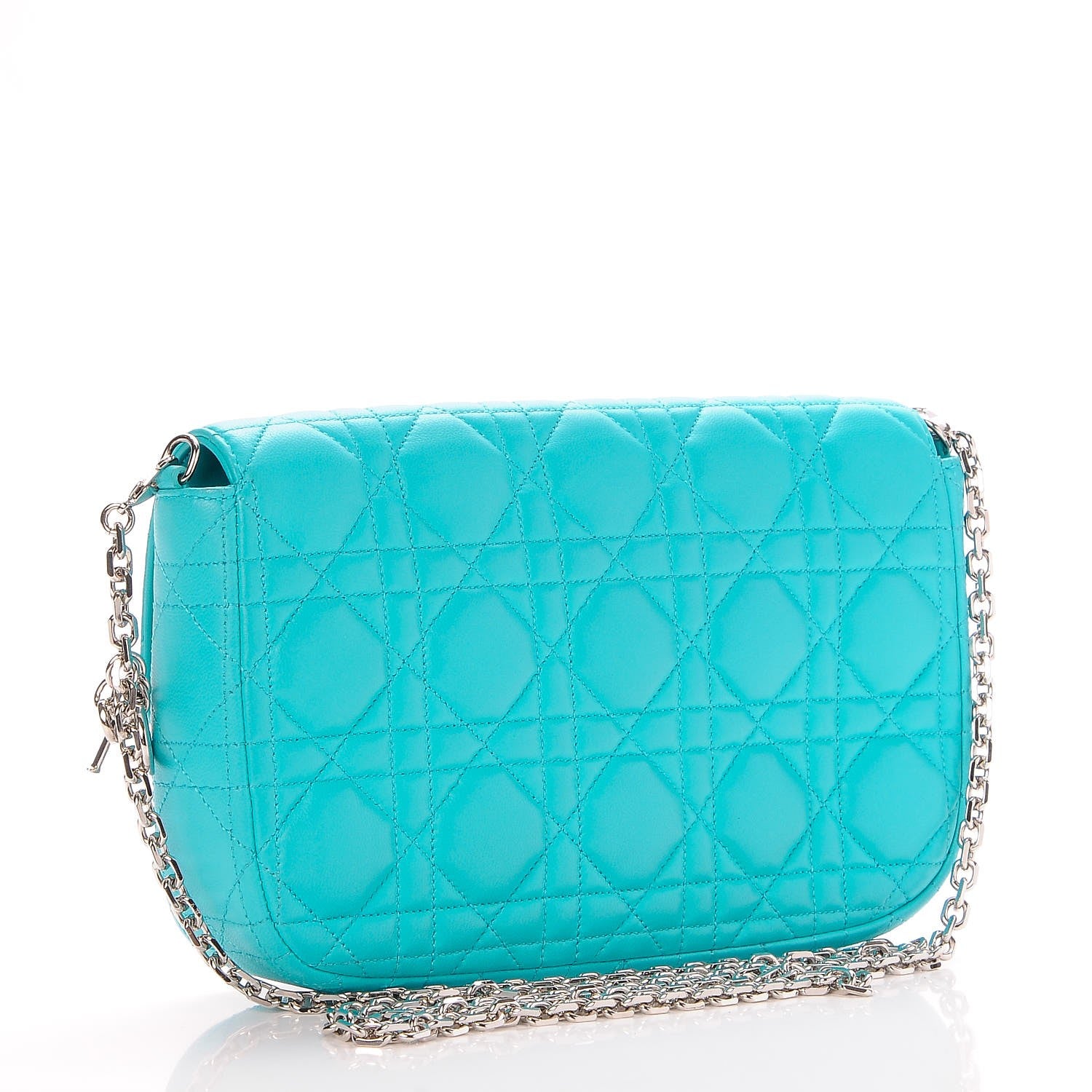 Christian Dior Lambskin Cannage Miss Dior Promenade Pouch Mer Du Sud 3 of 9