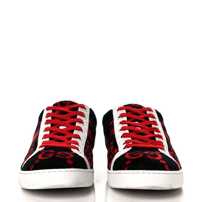 Gucci Terry Cloth GG Monogram Womens Ace Sneakers 37.5 Blue Red 2 of 9