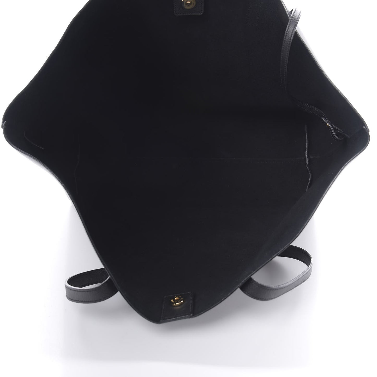 Calfskin Large Shopping Tote Black