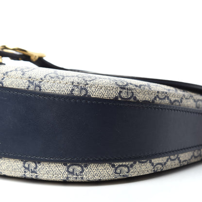 Gucci GG Supreme Monogram Small Messenger Shoulder Bag Beige Blue Navy 7 of 11