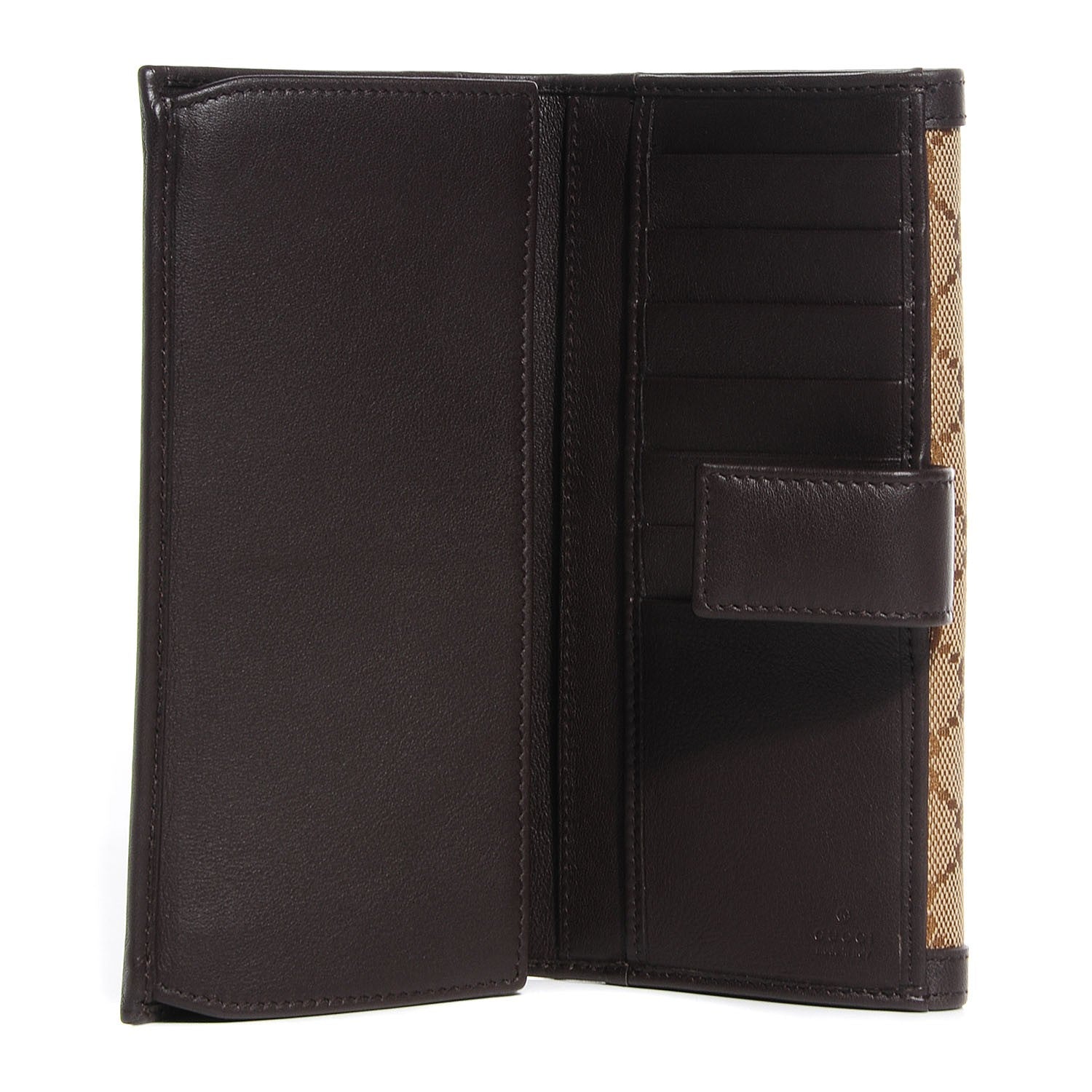 Gucci Monogram Margaux Calfskin Sukey Continental Organizer Wallet Beige Ebony Cocoa 5 of 8