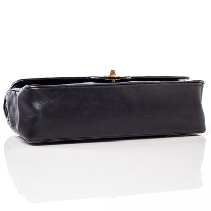 Chanel Lambskin Medium Mademoiselle Chain Double Flap Black 5 of 9