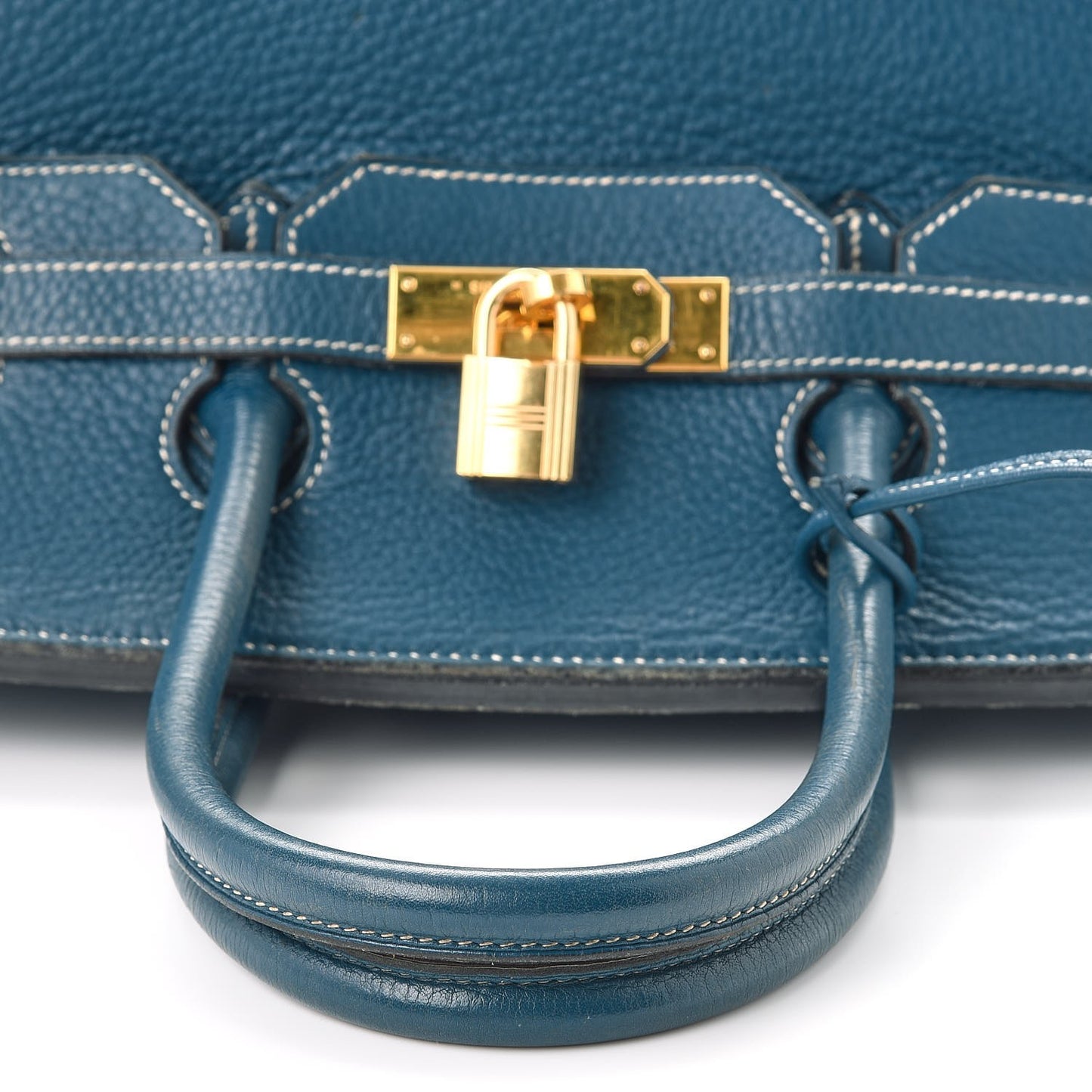 Taurillon Clemence Birkin 35 Bleu Thalassa