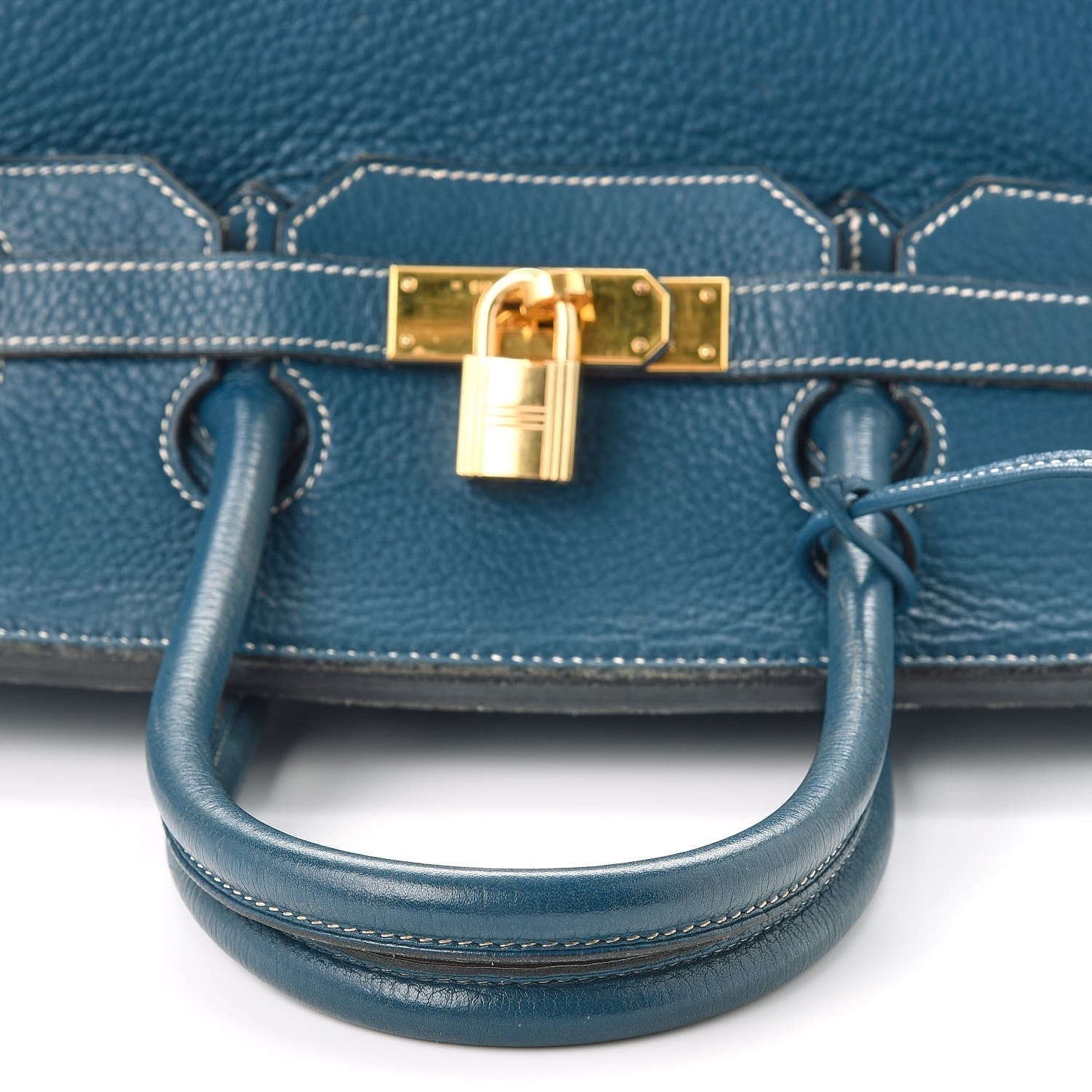 Hermes Taurillon Clemence Birkin 35 Bleu Thalassa 40 of 56
