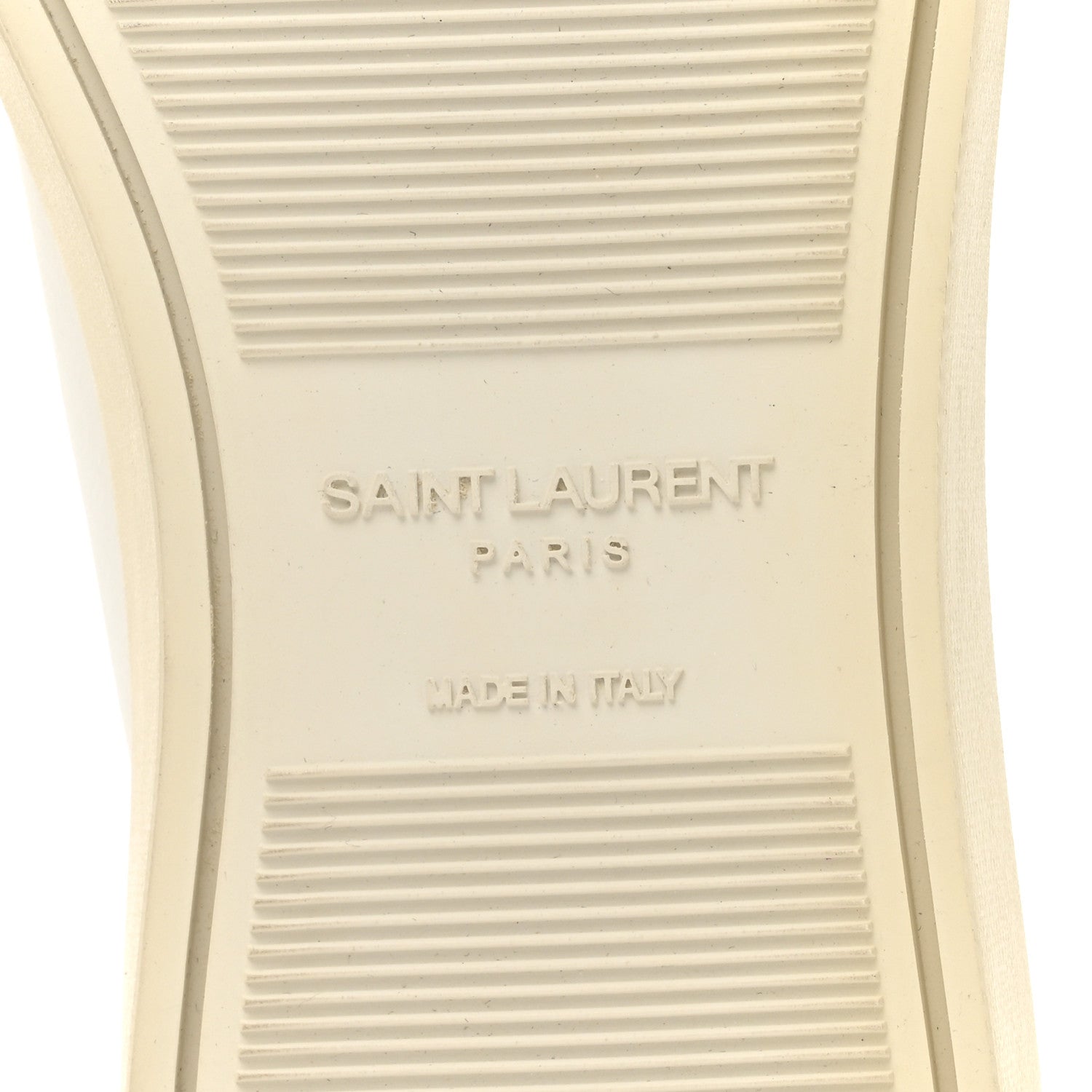 Saint Laurent Calfskin Andy Low Top Sneakers 35 Blanc Optique 7 of 10