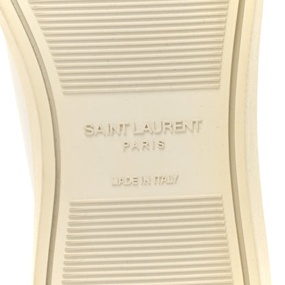Saint Laurent Calfskin Andy Low Top Sneakers 35 Blanc Optique 7 of 10
