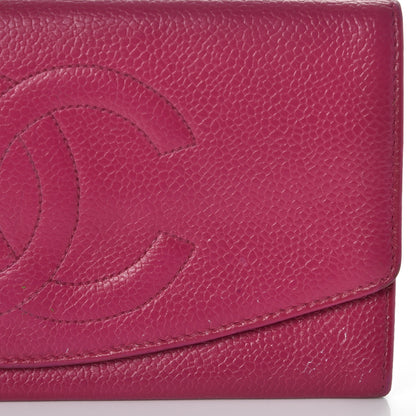 Chanel Caviar CC Flap Clutch Wallet Pink 14 of 18
