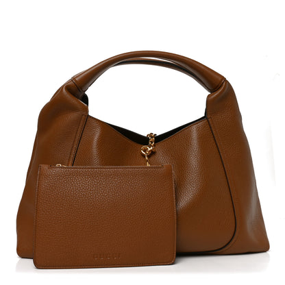 Gucci Grained Calfskin Softbit Maxi Shoulder Bag Brown 3 of 12