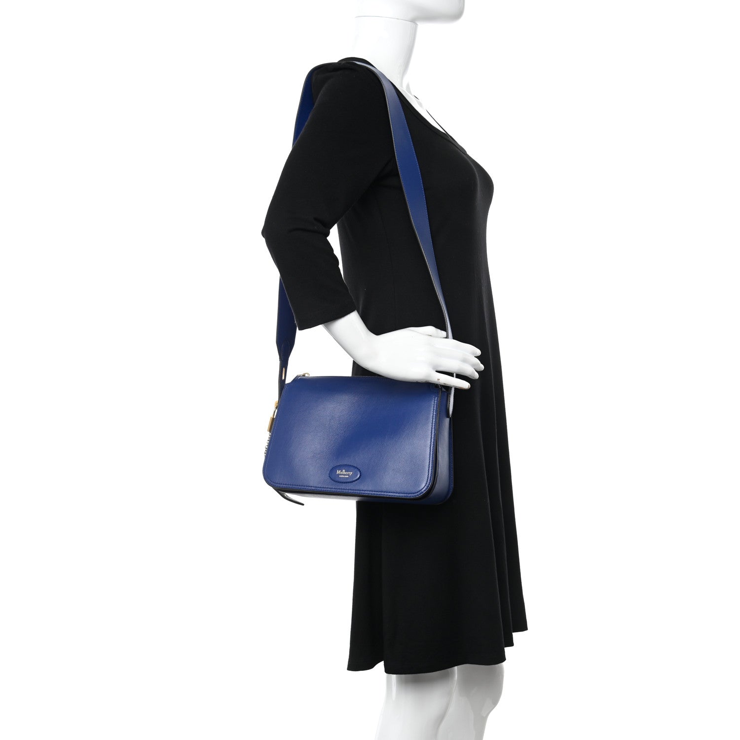 Mulberry Small Classic Grain Billie Crossbody Bag Blue 2 of 9
