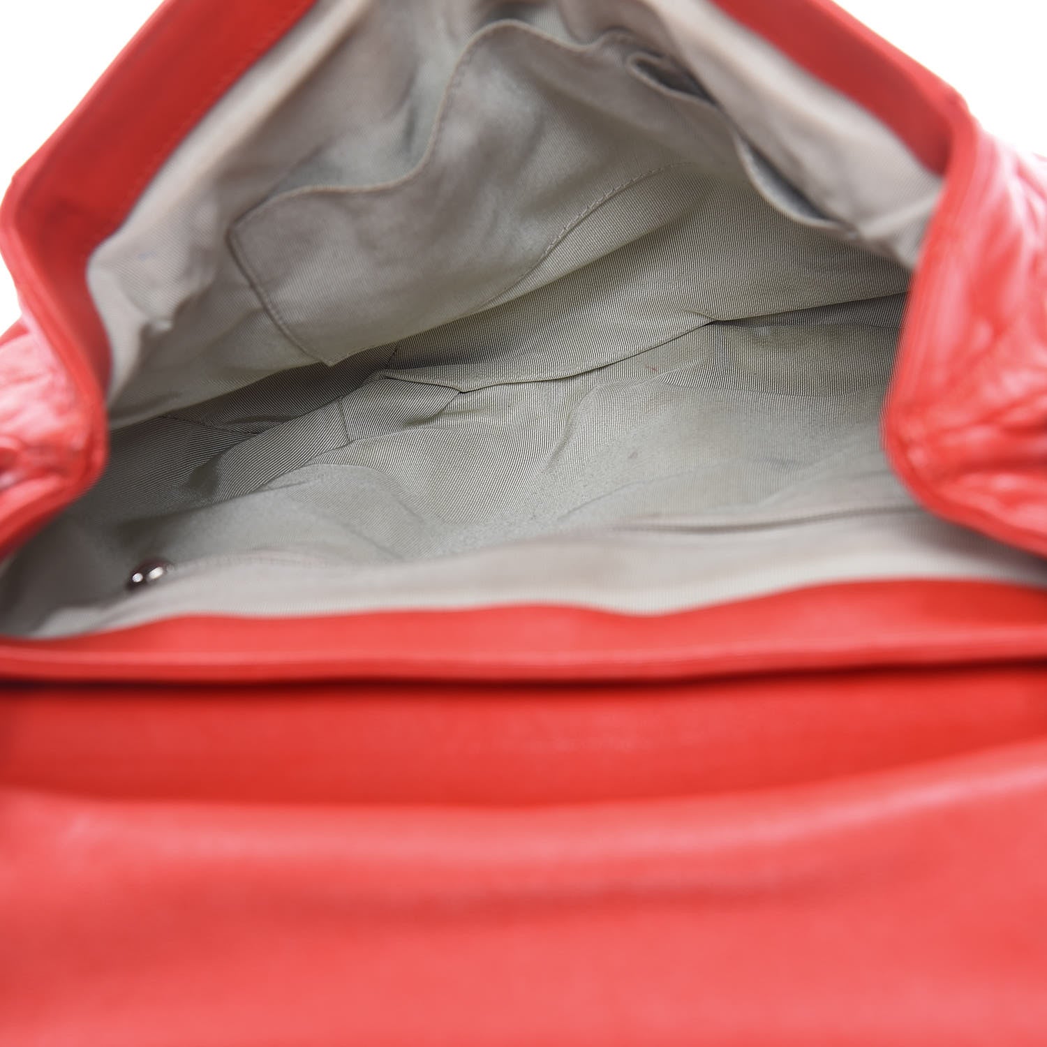 Chanel Washed Lambskin Quilted Large Chain Around Messenger Red 5 of 23