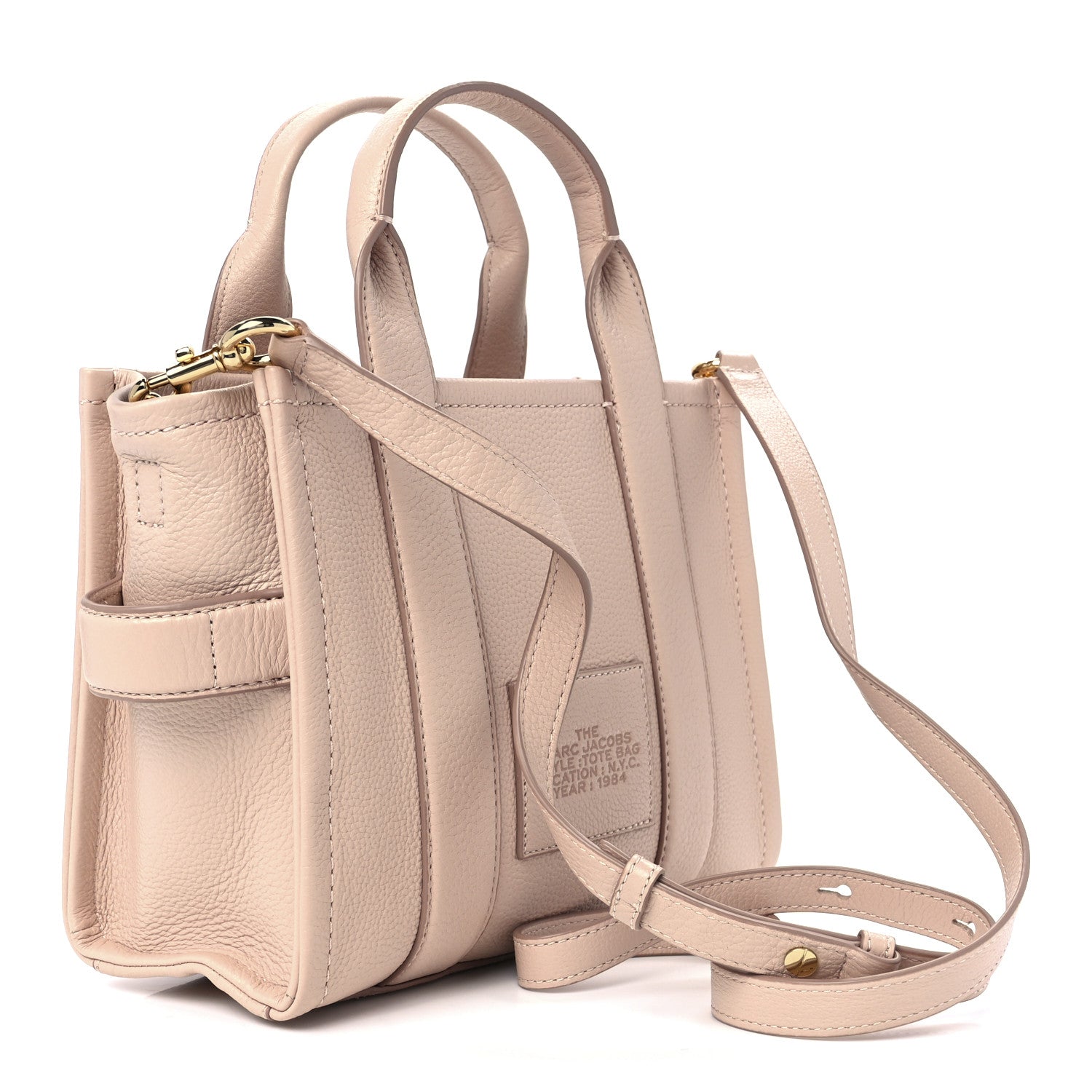 Marc Jacobs Grained Calfskin Small The Tote Bag Rose Dust 3 of 15