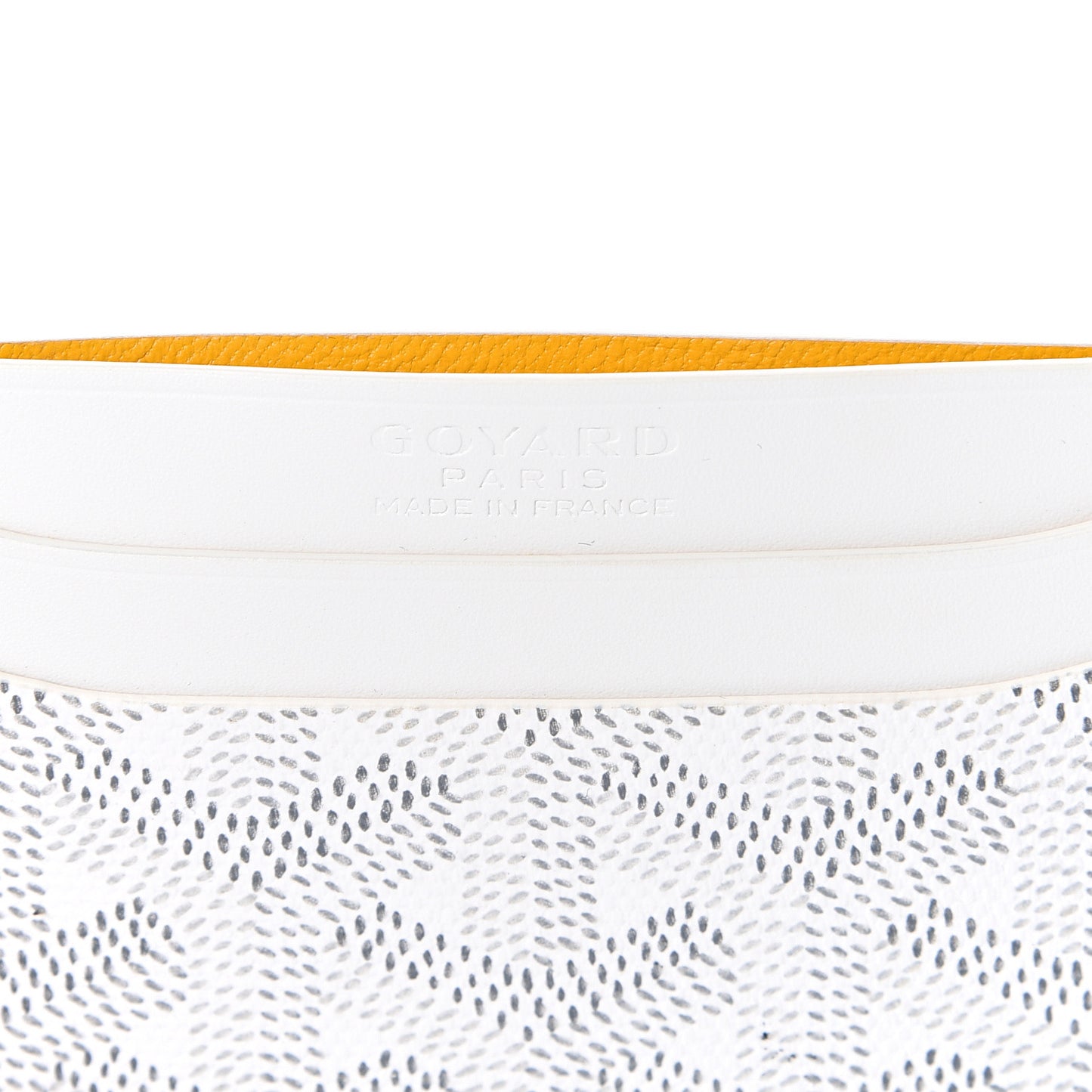 Goyardine Saint Sulpice Card Holder White
