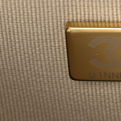 Chanel Metallic Lambskin Quilted Top Handle Vanity Case Gold 6 of 10