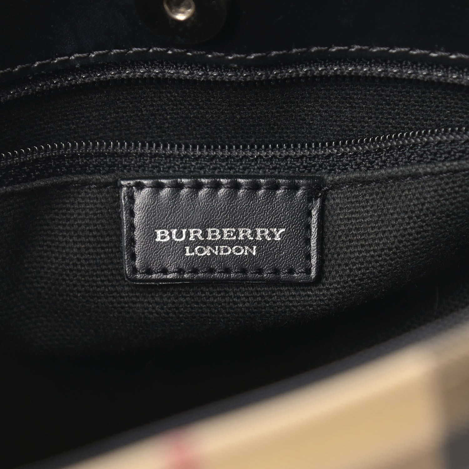 Burberry House Check Small Tote Black 5 of 15