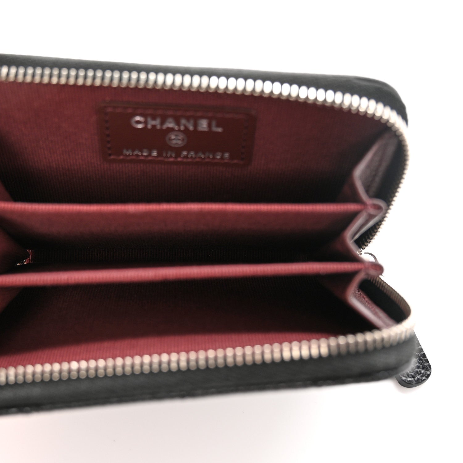 Chanel Caviar Quilted Zip Coin Purse Black 5 of 8