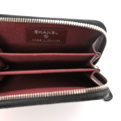 Chanel Caviar Quilted Zip Coin Purse Black 5 of 8