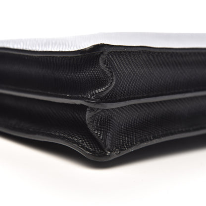 Prada Saffiano Cuir Clutch Wristlet Bag Black 10 of 12