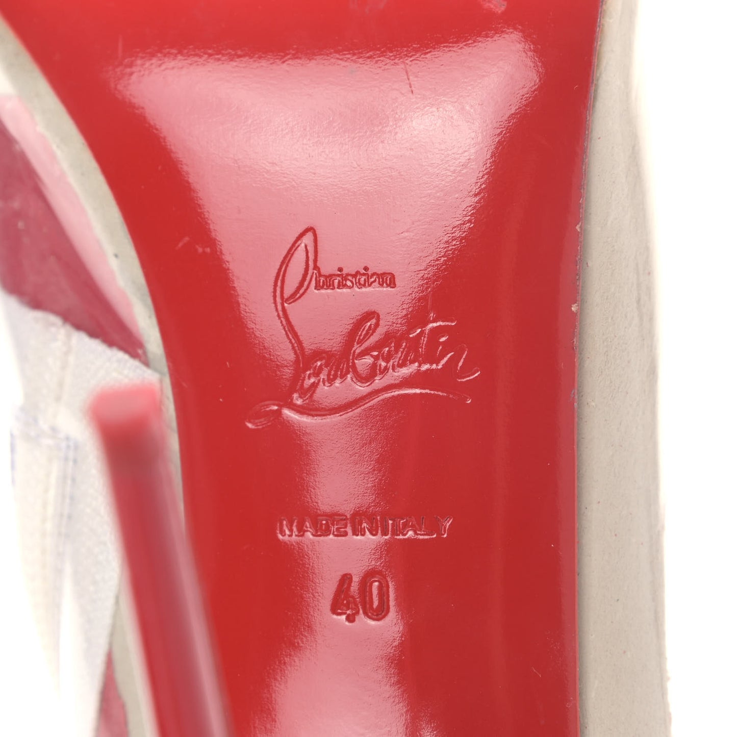 PVC Loubi So Kate Booty 100 Ankle Boots 40 Kraft