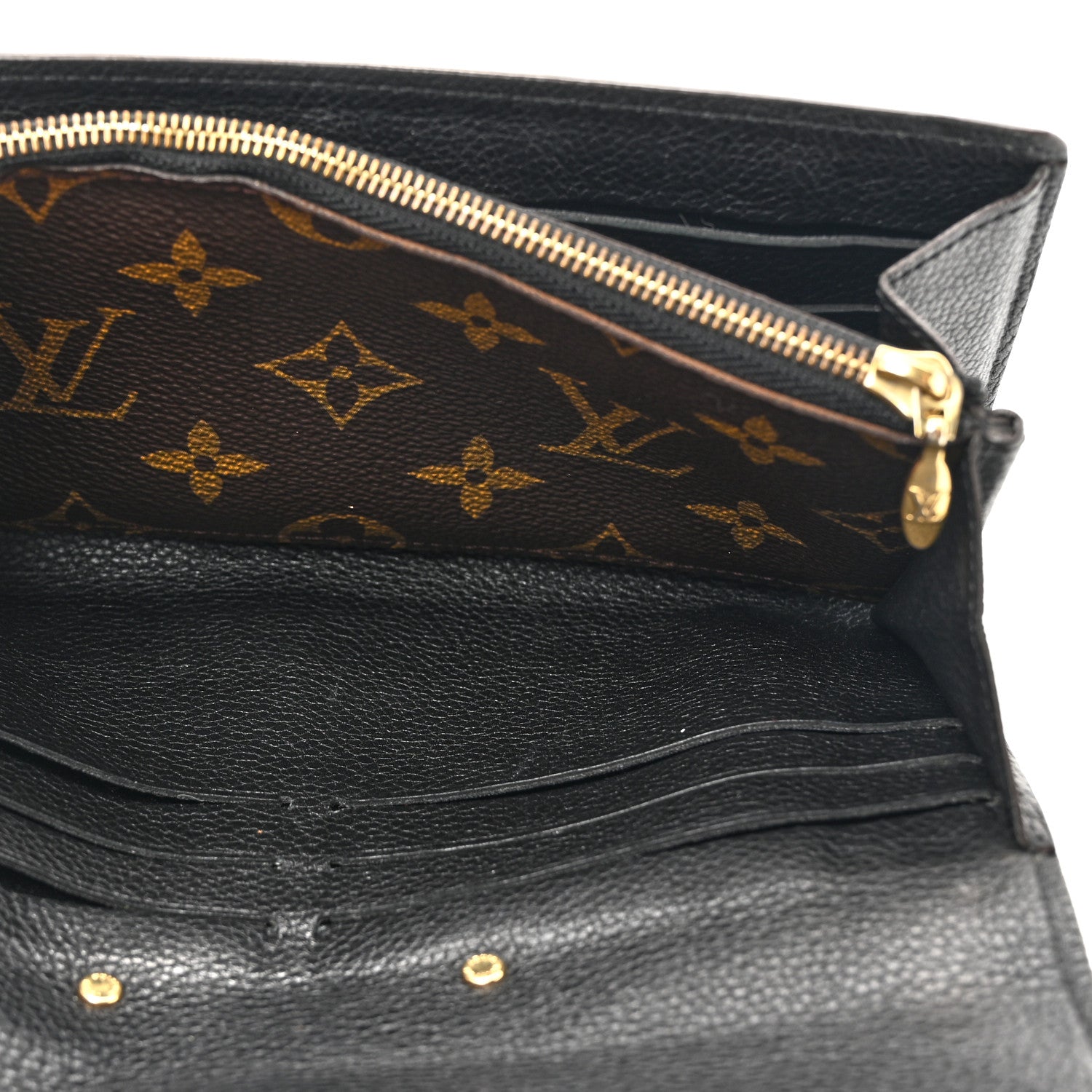 Louis Vuitton Monogram Pallas Wallet Black 6 of 17