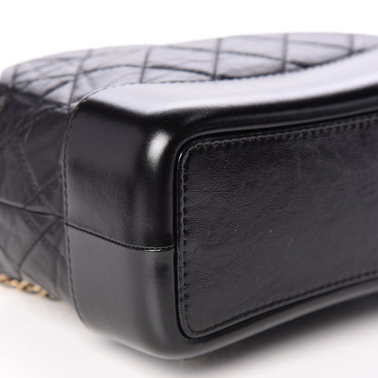 Chanel Aged Calfskin Quilted Small Gabrielle Backpack Black 5 of 9
