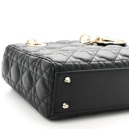 Christian Dior Lambskin Cannage Small My ABCDior Lady Dior Black 9 of 10