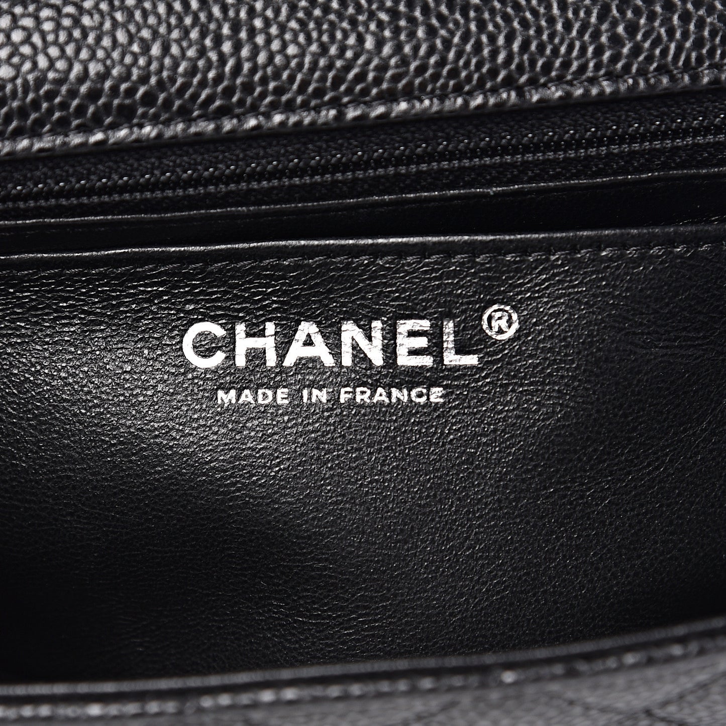 Caviar Quilted Mini Rectangular Flap Black