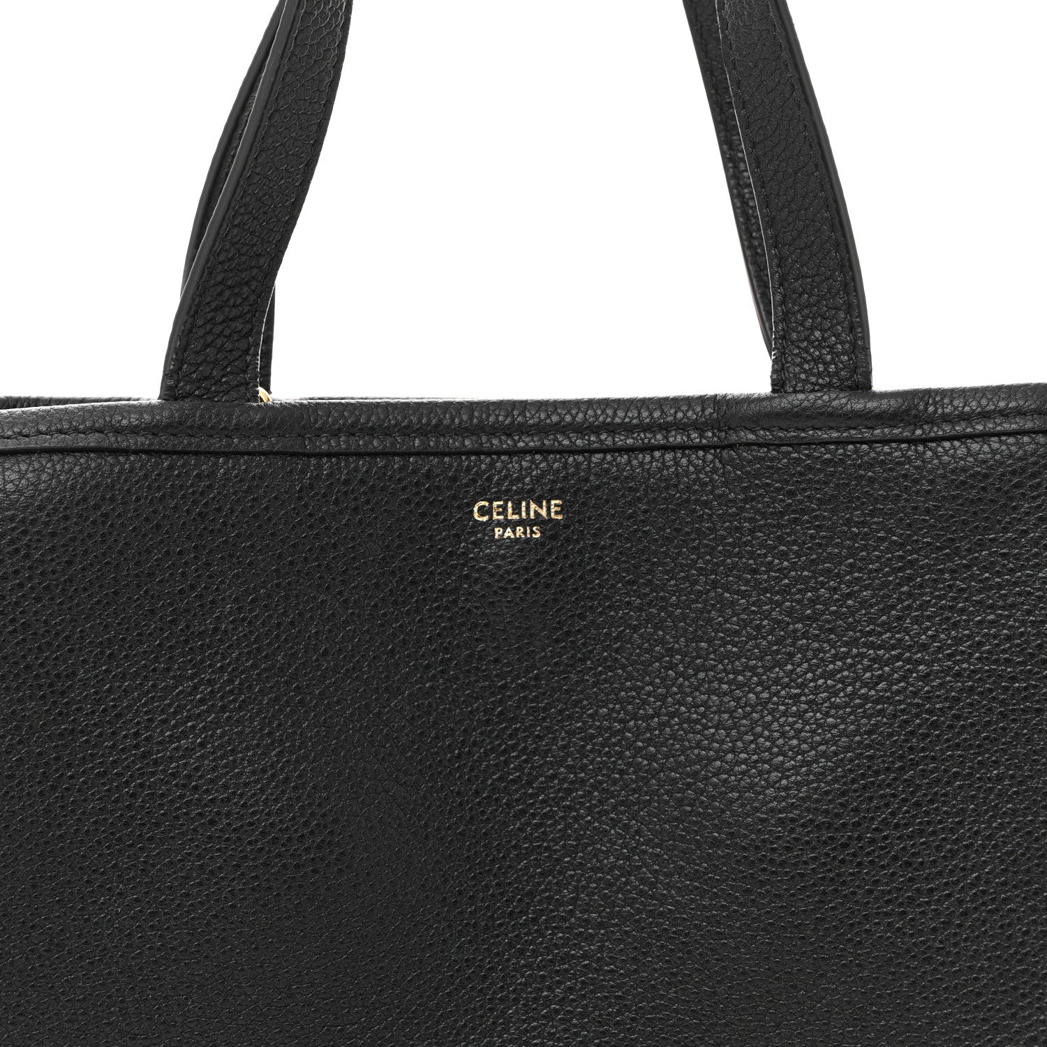Celine Grained Calfskin Small Folded Cabas Black 8 of 12