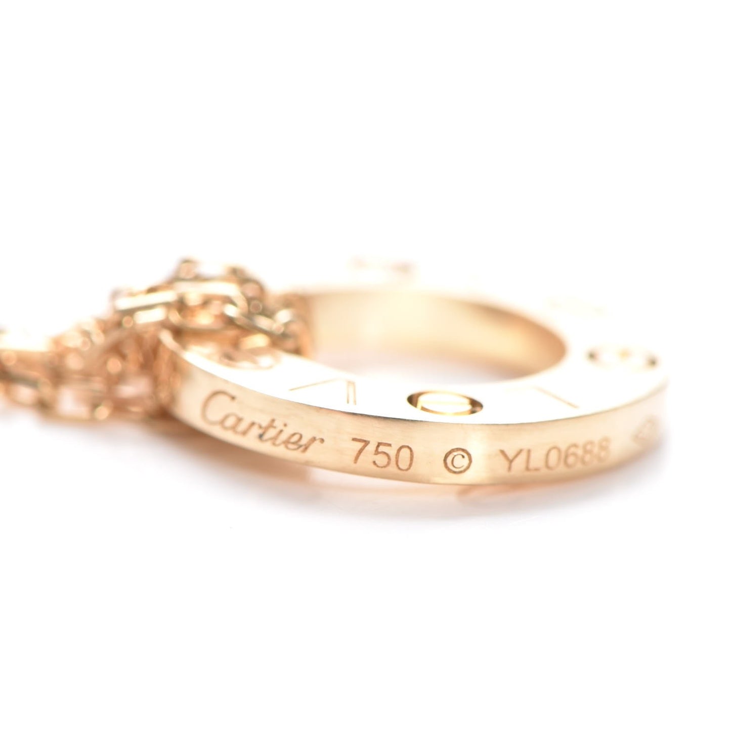 18K Yellow Gold Diamond LOVE Bracelet