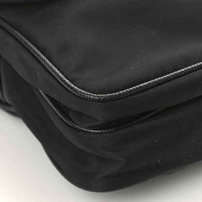 Prada Re-Nylon Saffiano Pocket Single Snap Buckle Shoulder Bag Black 7 of 8