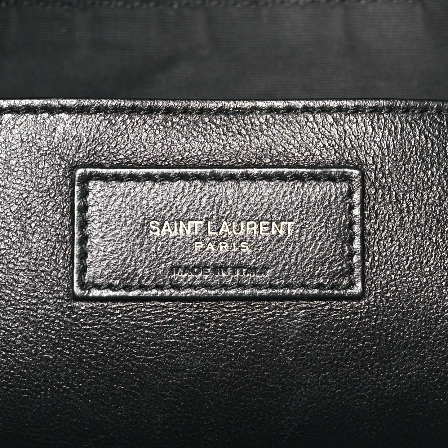 SAINT LAURENT Lambskin Matelasse Monogram Large Jamie 4.3 Black